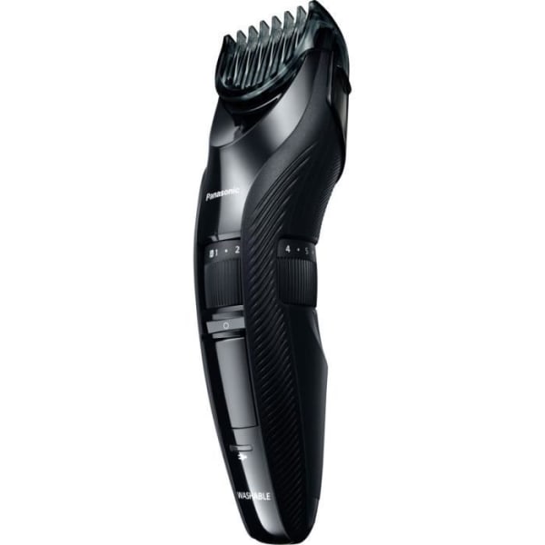 Panasonic ER-GC53 hårklippare med 19 klipplängder (1-10 mm), tvättbar, svart