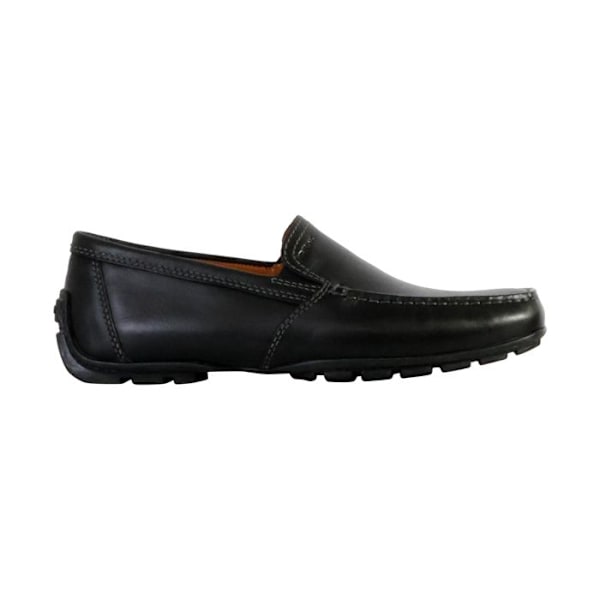 Mocassiner Herr - Geox - U MONER - Slät Läder Svart - Bekväm Andningsförmåga - Gummi Sulor - 42