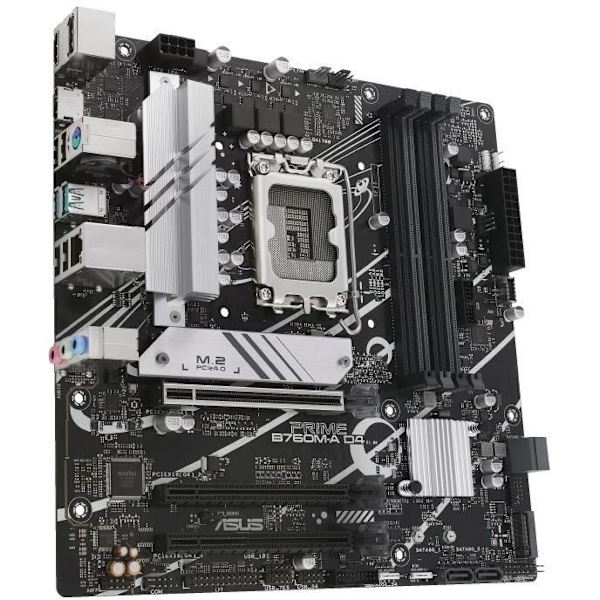 Moderkort - ASUS - PRIME B760M-A D4-CSM - LGA 1700 - DDR4 - 128 Go max