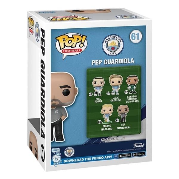 Funko POP Manchester City Pep Guardiola figur beige/grå