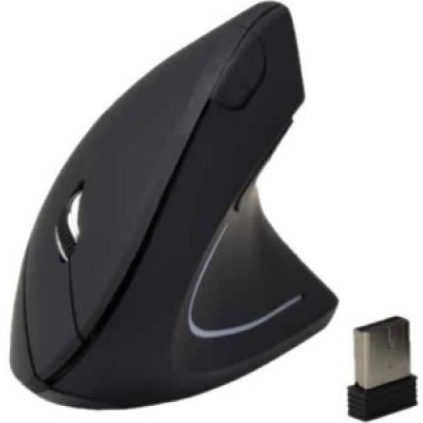 MCL SAMAR Mouse SS-618DW/N - Ergonomisk - För högerhänta - 6 knappar - Trådlös - 2,4 GHz - Svart Svart