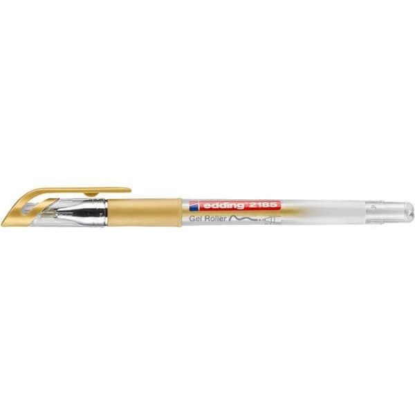 Gelpenna (roller) - EDDING - Grip 2185 Guld - 10-pack - Spets 0,7 mm - Blandade färger Guld