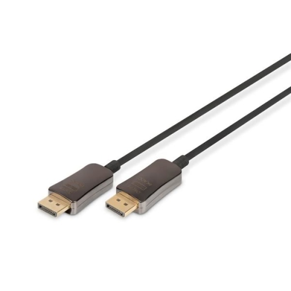 DIGITUS AK-340107-100-S DISPLAYPORT KABEL 10 M SVART, METALLIC