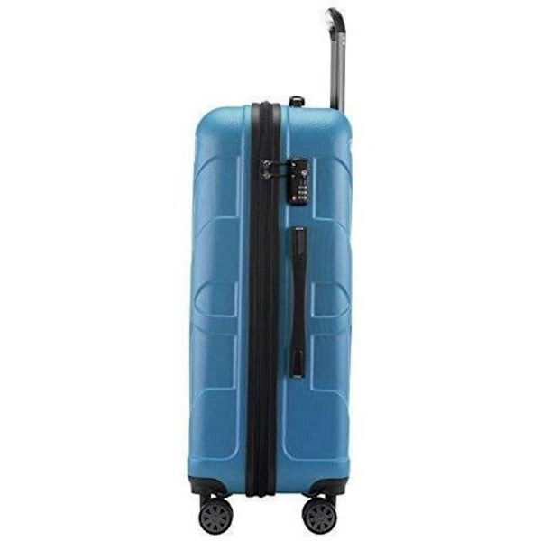 SUITLINE - Set med 3 hårda resväskor, (S, M, L), cyan