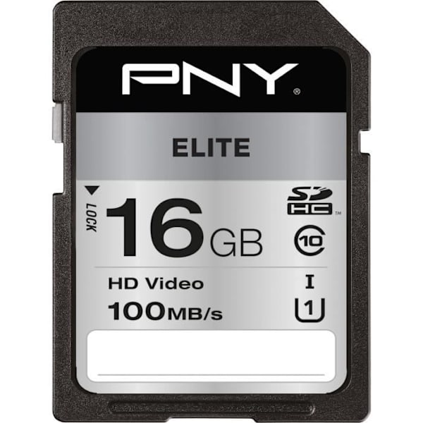 PNY Elite C10 U1 16GB SD-minneskort