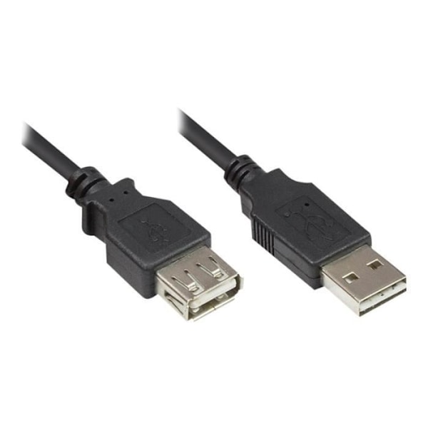 Bra anslutningar USB-förlängningskabel USB (M) till USB (F) USB 2.0 3 m Svart