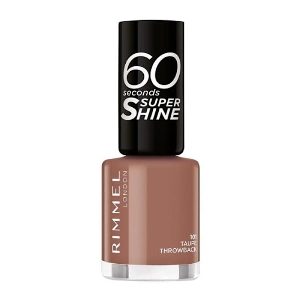Nagellack - RIMMEL - 60 sekunder Super Shine - Taupe Throwback Color - Snabbtorkande Taupe Throwback