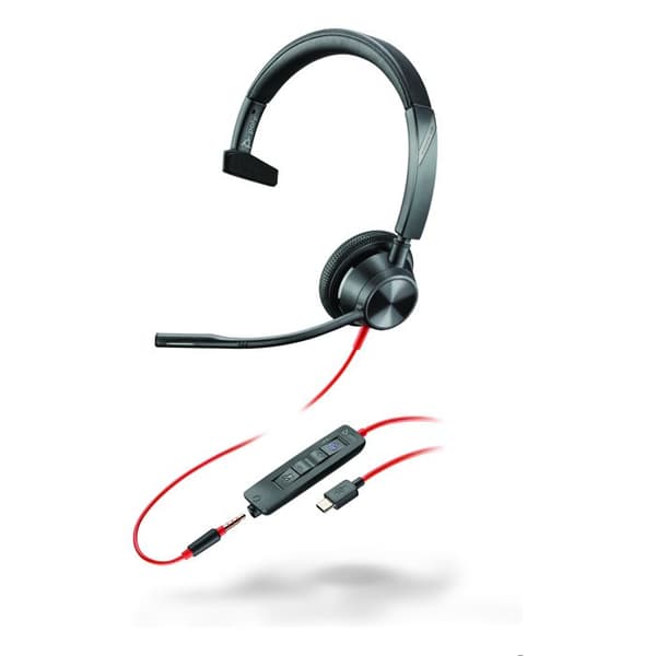 Hörlurar - HP Poly - Blackwire 3315 - Mono - USB-C - Certifierad för Microsoft Teams