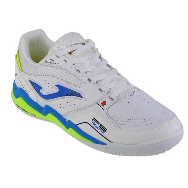 Inomhusfotbollsskor - Joma - FS Reactive 23 FSW IN - Läder - Andningsbara - Vita Vit 44 1/2