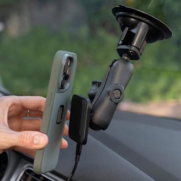Peak Design Mobil bolladapter 2,5 cm trådlös Qi2 (M-CM-AE-BK-2) Svart