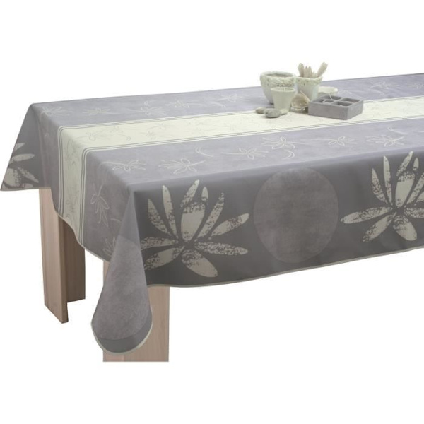 Rektangulär fläckfri duk 300 cm Vit Lotus