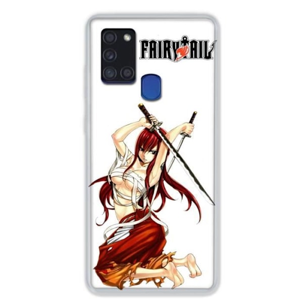 Fodral till Samsung Galaxy A21S Manga Fairy Tail Erza en storlek