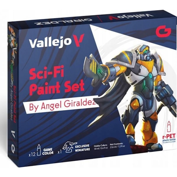 Kit för modellbygge att bygga Vallejo - 2023700 - : 72.313 - Game Color - Sci-Fi målningsset (12x18 ml)
