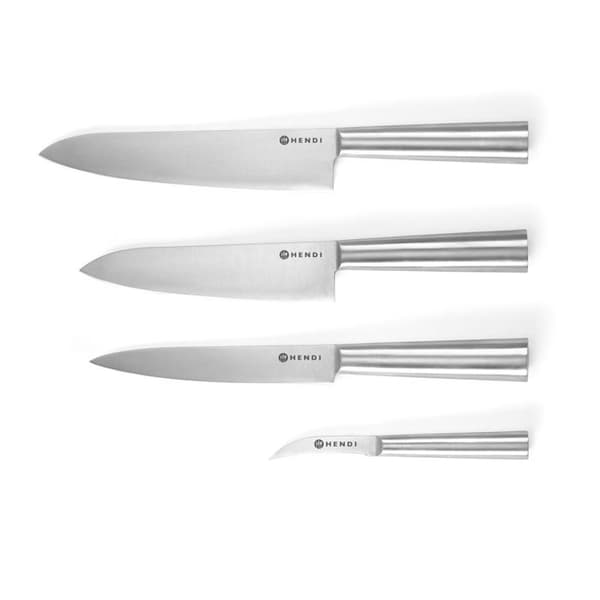 Knivset - 4 delar, 4 u., (L)mm - Hendi Grå