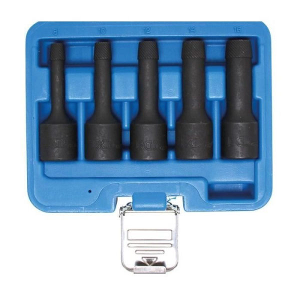 Specialhylsset / trasig skruvutdragare 12,5 mm (1/2") 8 - 16 mm 5 stycken