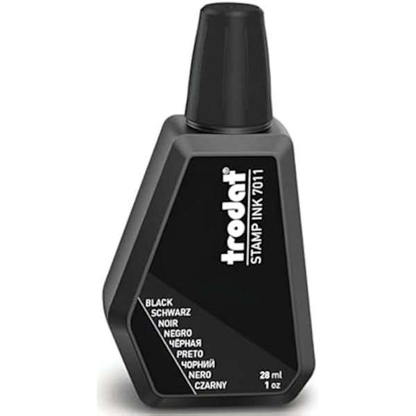 Tinte för Stämpel - TRODAT - TR7800 - 28 ml - Vattenbaserad - Svart