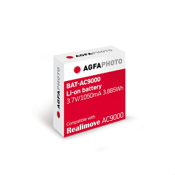 AGFA FOTO - Lithiumjonbatteri kompatibel med Action Cam Agfa AC9000