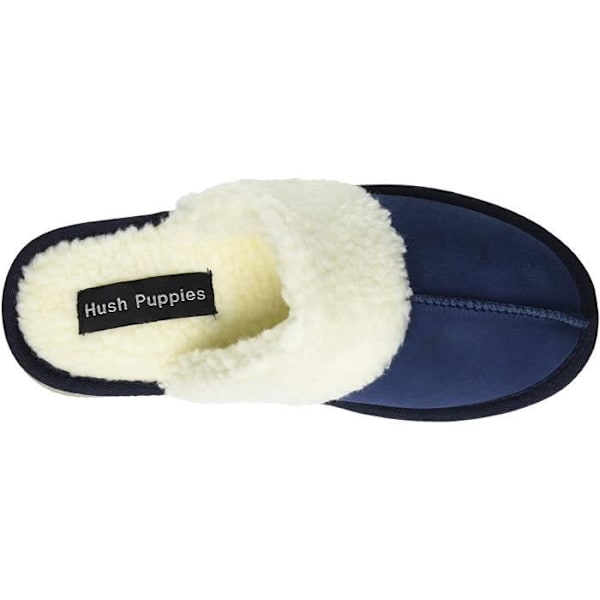 Damtofflor - Hush Puppies Ariana - Mockaläder - Bekvämt Memory Foam - Marinblå Marin 39