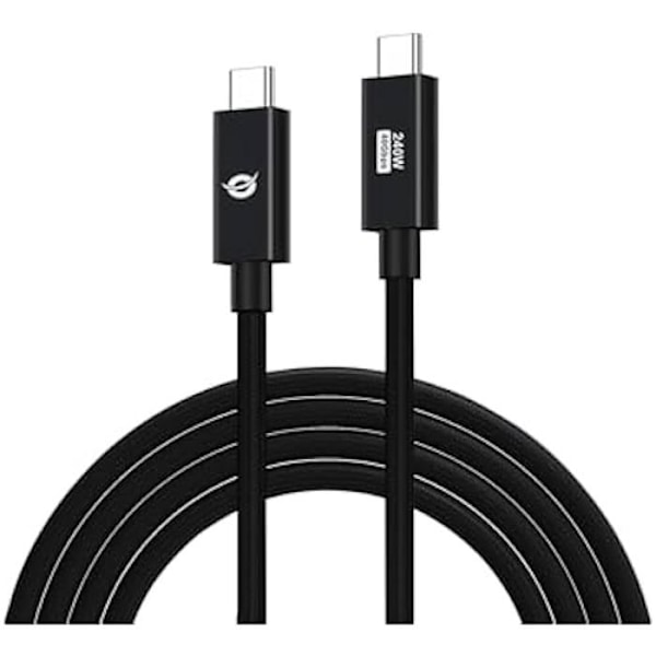 USB-C 4.0-kabel - CONCEPTRONIC - 2,00 m - 5 A - 40 Gbps - Svart