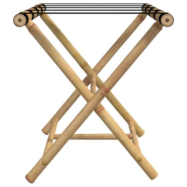 Fällbart bagagebärande 62x42x50,5 cm bambu Naturlig