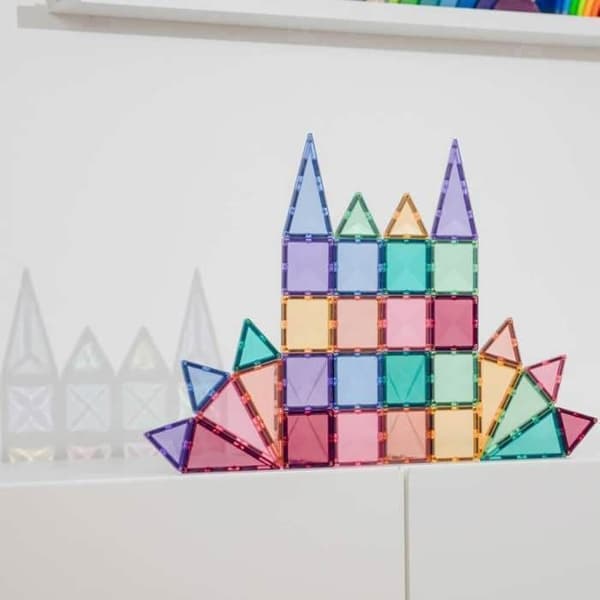 CONNETIX Byggplattor Magnetiska Pastell Mini Pack, 32 Delar Pastell