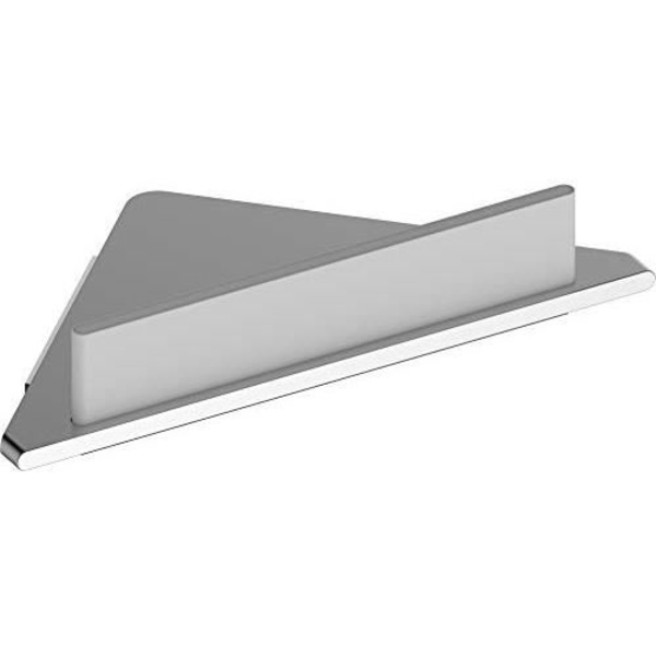 Vinkelplatta - ALUMINIUM - Anodiserad silver - Inbyggd skrapa - Aluminiumytan Anodiserad silver och vit
