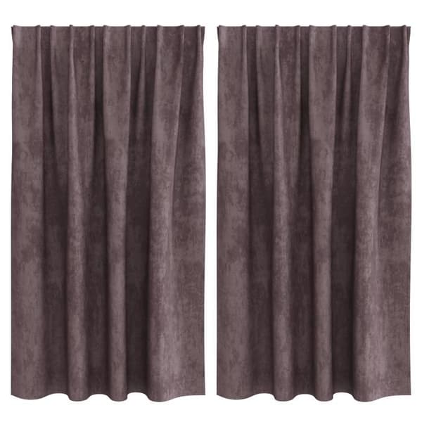 Gardiner - Brun - 140x140 cm - Öglor - Genomskinlig - Polyester brun