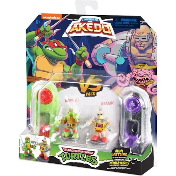 Ninja Turtles Figures - Akedo - Raphael vs Rocksteady - Outdoor - 6 år gammal - Flerfärgad Flerfärgad