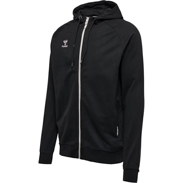 Hummel Move Grid hoodie med dragkedja i bomull - svart - S Svart S