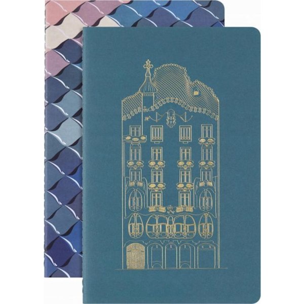 Moleskine - MS-9272753 - Set med 2 anteckningsböcker Casa Batalló Anteckningsbok 2024, L, 13x21cm, linjerad, begränsad upplaga
