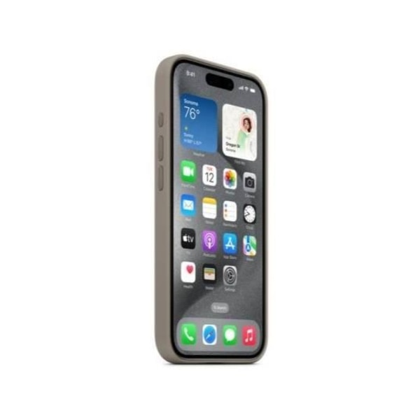 APPLE iPhone Fodral Silikon MagSafe iPhone15 Pro Fodral - Grå