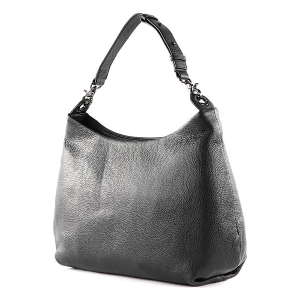 Axelväska - MANDARINA DUCK - Mellow Leather - Kalvskinn - Svart - 36x32x13 cm svart
