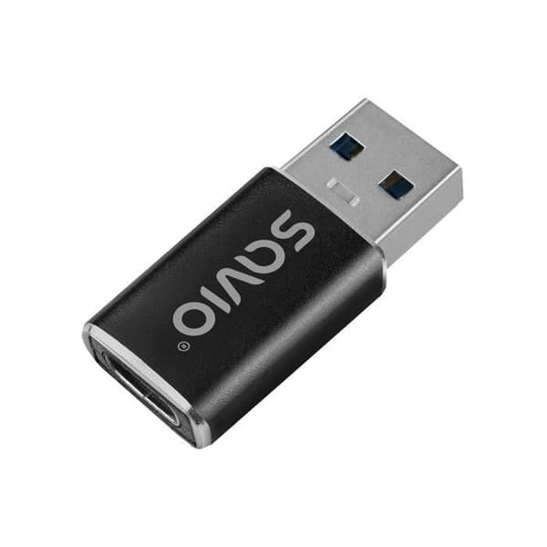 Savio AK-81 USB-C 3.1 (hon) till USB-A 3.1 (han), svart