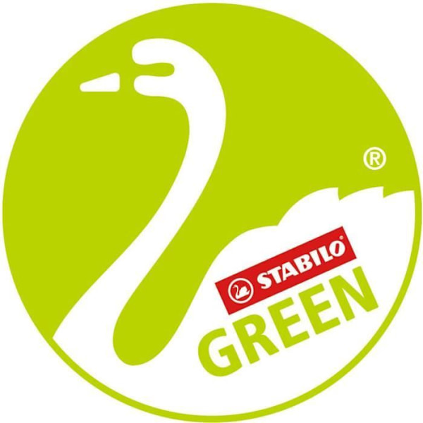 Färgpennor - STABILO - GREENtrio - FSC-certifierat trä - Bred stift - Förpackning med 12 Blandade färger