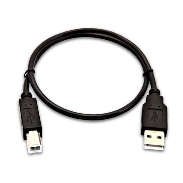 USB A till USB B-kabel - V7 - 0,5 m - Svart - USB 1.0 - Datatransfer
