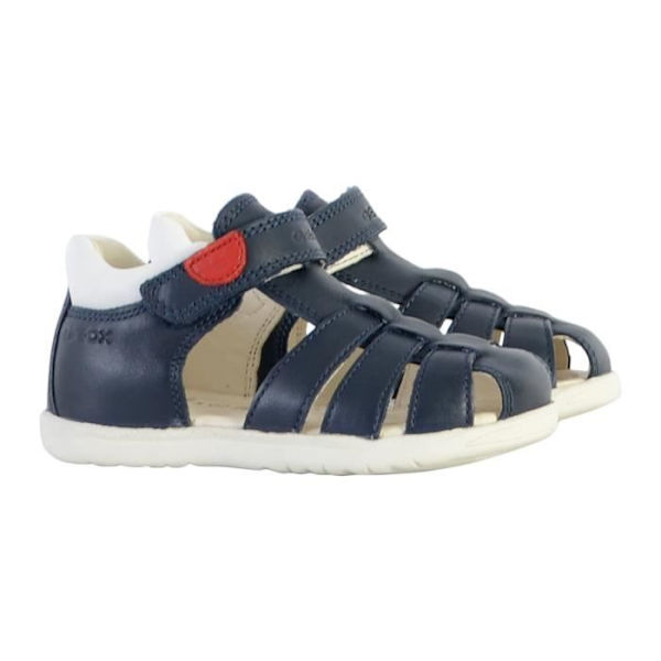 Sandaler Platta Läder Geox Macchia - Marin Marin 20