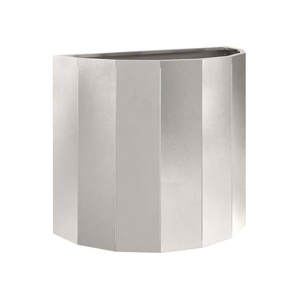 Stållåda - vidaXL - Silver - 60x30x50 cm - Halvrund - Montering krävs - Hållbar