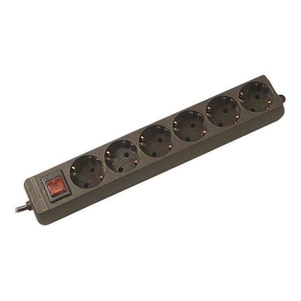 BACHMANN AC strömbrytare 250 V 3600 Watt utgångskontakter: 6 1,4 m svarta