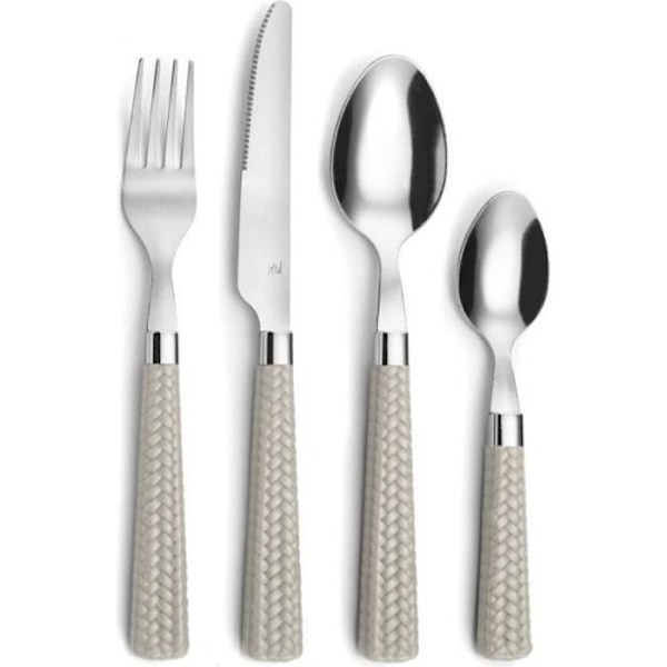 Taupe halm - 24-delars bestickset Mol