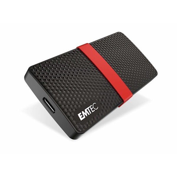 Bärbar SSD - Emtec - X200 - 256 Go - USB 3.1 Gen 1 - Stöttålig