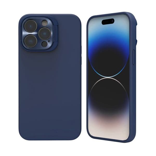 Skydd för iPhone 16 Pro Max - Nillkin - Lens Wing - Magnetisk - Hård - Blå Blå