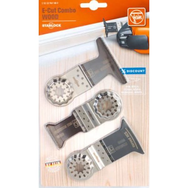 Dyksågsblad - FEIN - E-Cut Starlock - 3 stycken - Special trä - Grå
