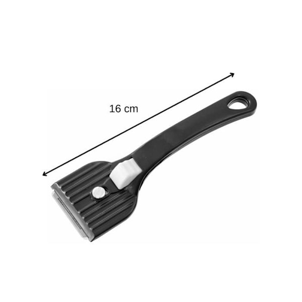 Skrappa för keramikplatta - Fackelmann - ref. 60144 - Svart - 16 cm - Plastik Rostfritt stål, svart, vit