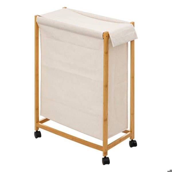Tvättkorg med hjul 52L beige - 5five beige