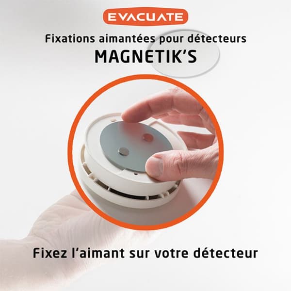 EVACUERA Magnetisk stöd 70mm för rökdetektor