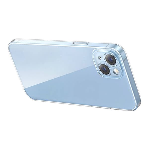 Etui - BASEUS - Crystal Series - iPhone 14 Plus - Styv - Blå - Härdat Glas