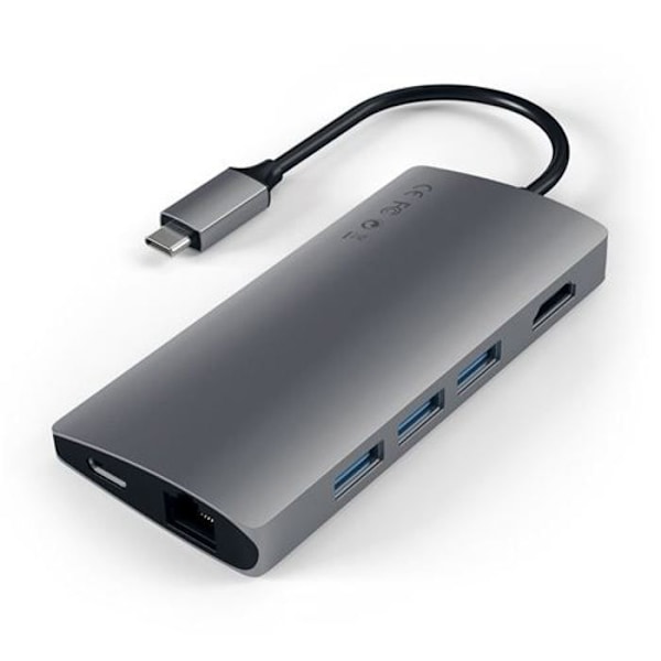 Satechi USB Hub 8 IN 1 USB-C HUB SIDERAL GRÅ
