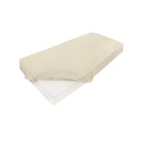 Drap housse satin 140x200x25, écru_02, MATEX