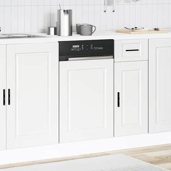 vidaXL Diskbords panel Porto vit 45x1,5x57 cm 854127