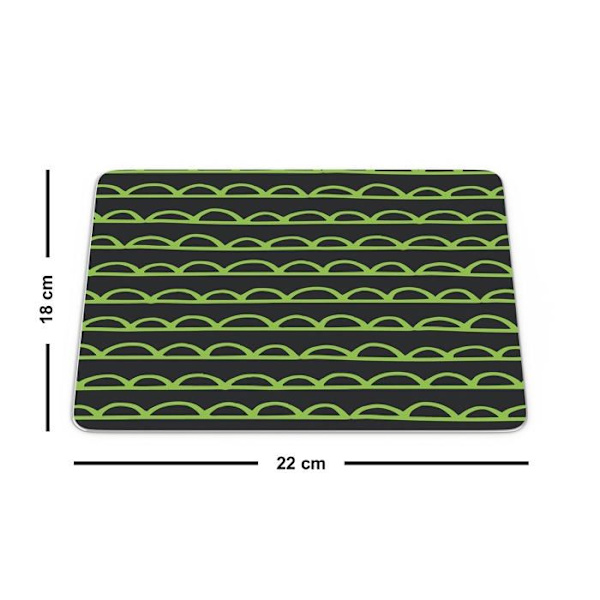 Questo casa - 1 - , rektangulär musmatta Digitaltryck halkfri botten för kontorshem Storlek 22x8cm